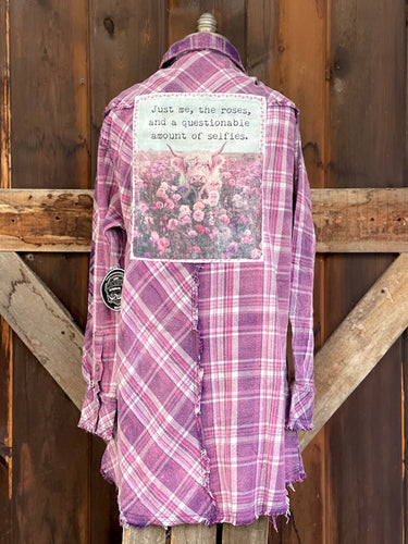 Signature Flannel- JUST ME Highland Cow